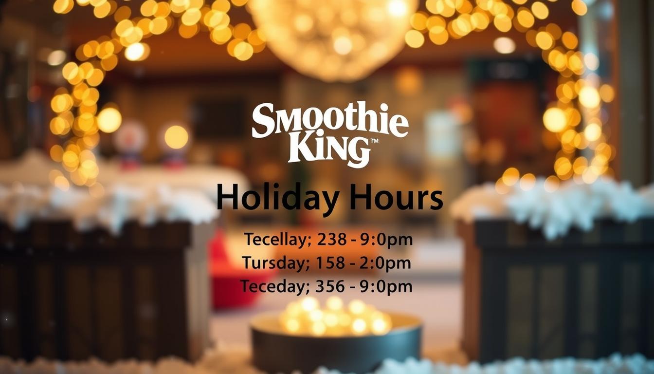 smoothie king holiday hours