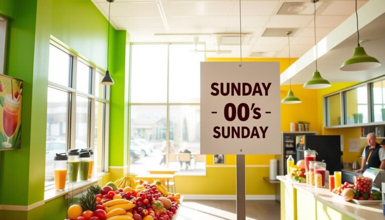smoothie king hours sunday 2