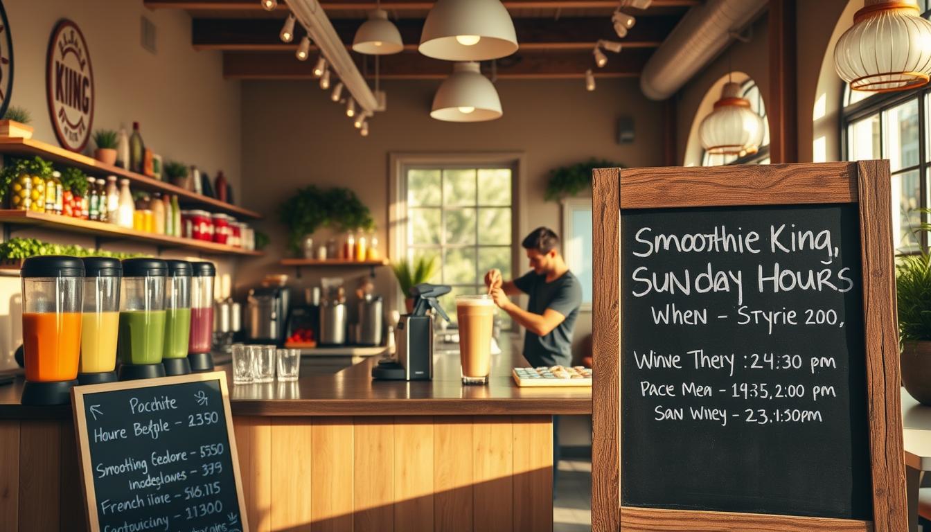 smoothie king hours sunday