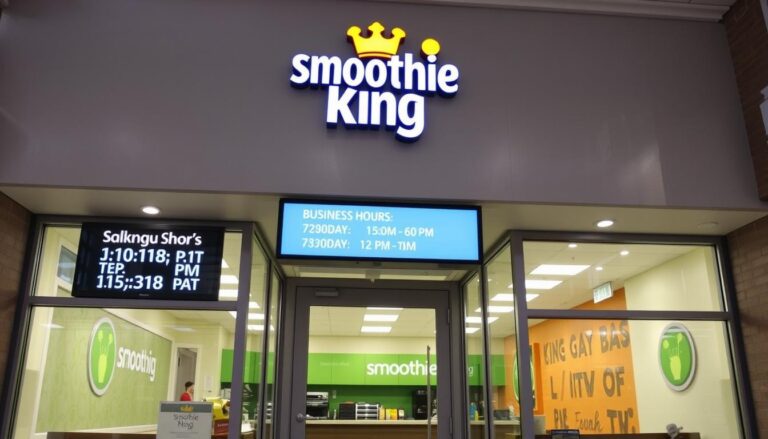 what time does smoothie king open